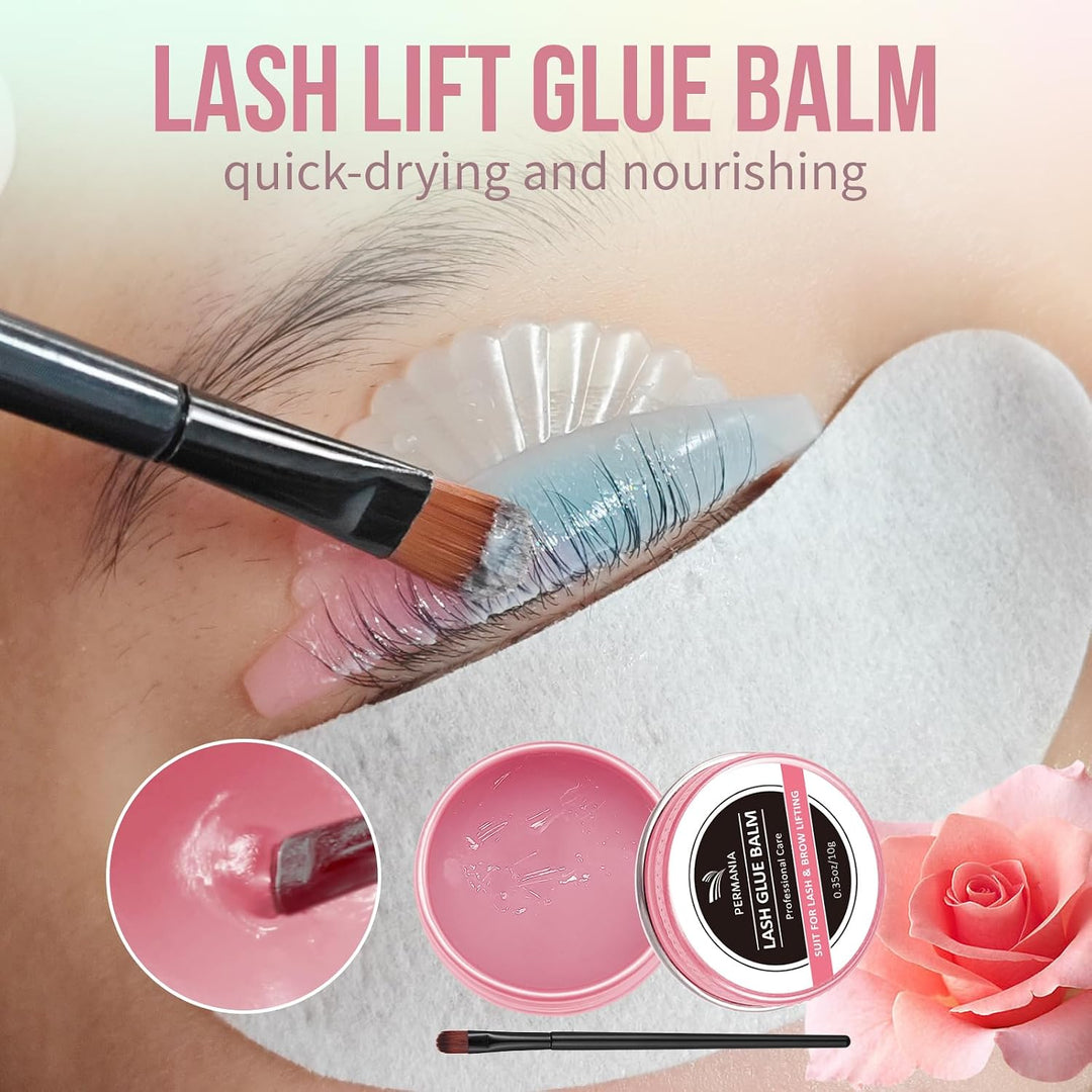 PERMANIA Wimpernlifting Set mit Farbe Schwarz, 2025 Neues Wimperndauerwellen und Tönung Kit, 4 in 1