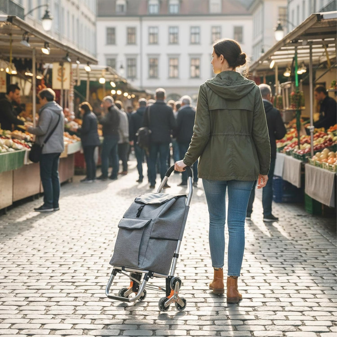 Faltbare Einkaufstasche Ersatztasche für Einkaufswagen,wasserdichte Oxford-Stoff Trolley Tasche mit