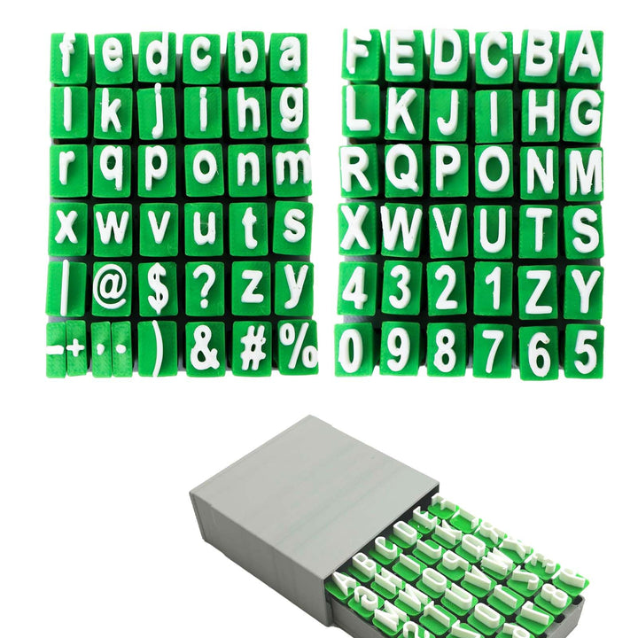 2 Stück Töpferstempel Buchstaben Set, FORMVERSITY Stempel Buchstaben Set, Buchstaben Stempel Ton Cla
