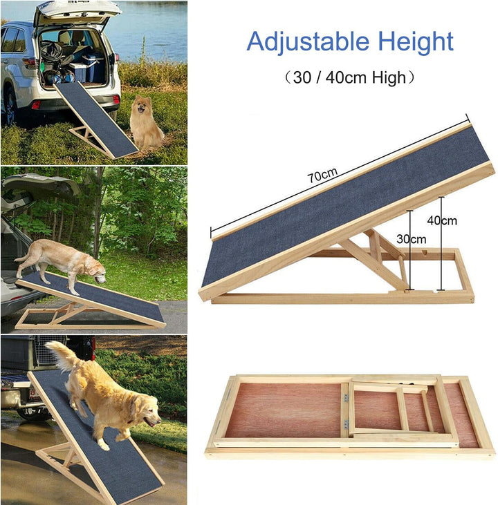 Hundetreppe Kleine Grosse Hunde und Katzen - Hochwertiger Hunderampe Auto Klappbar, Hundeleiter vers