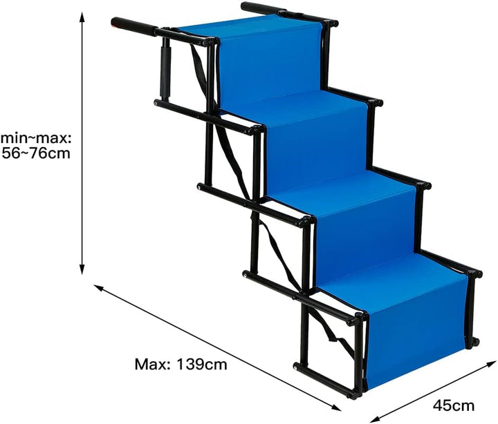 Hundetreppe Auto Klappbar, Gelenkschonende Hunderampe Auto Rampe für kleine &amp; grosse Hunde, Bis 80 k