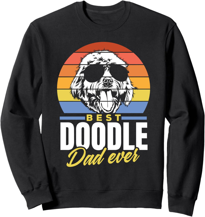 Bester Doodle Papa Aller Zeiten Golden Doodle Papa Hund Sweatshirt