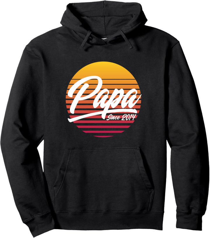 Papa seit 2014, 7. Geburtstag 7 Jahre Vatertag Pullover Hoodie
