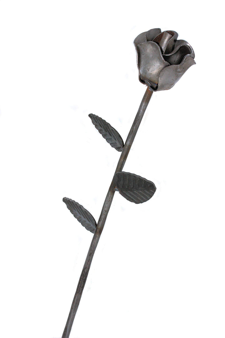 Rose Schmiedeeisen, Zierblume aus Stahl, Eisen Deko für Wohnen &amp; Garten, als Geschenk UVM. Recht, Re