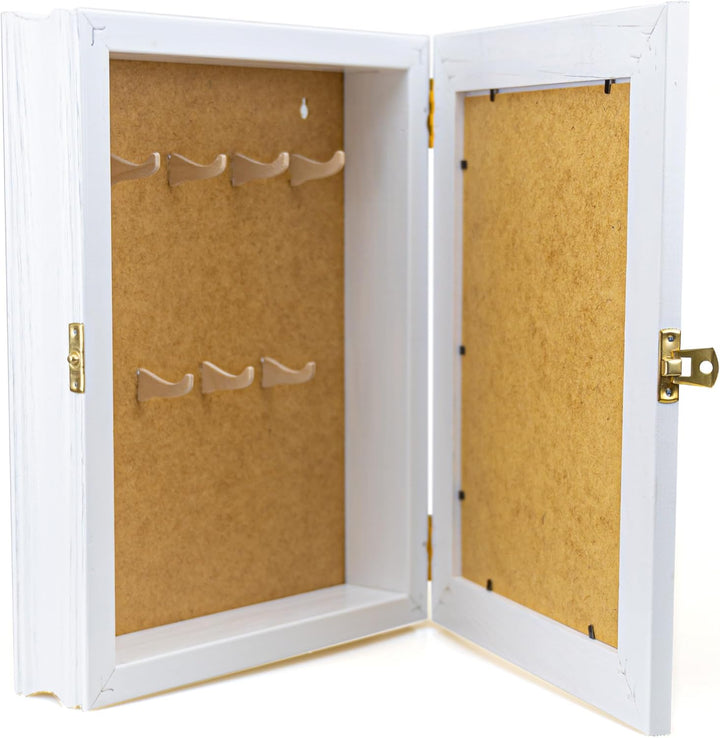 Schlüsselkasten aus Holz Hängeschrank mit Schlüsselbrett Wandorganizer für Schlüsselaufbewahrungm Sc