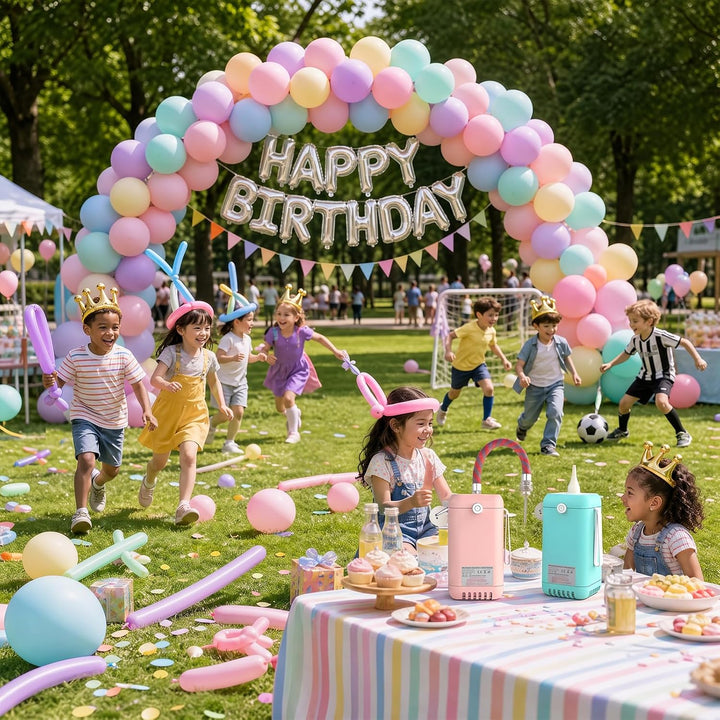 PlusFive Elektrische Ballonpumpe für Modellierballons, Tragbare Ballonpumpe Elektrisch Ball pumpe mi