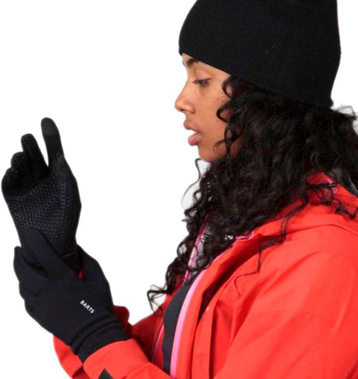 Barts Fleece Handschuhe Powerstretch Touch unisex S-M Schwarz, S-M Schwarz