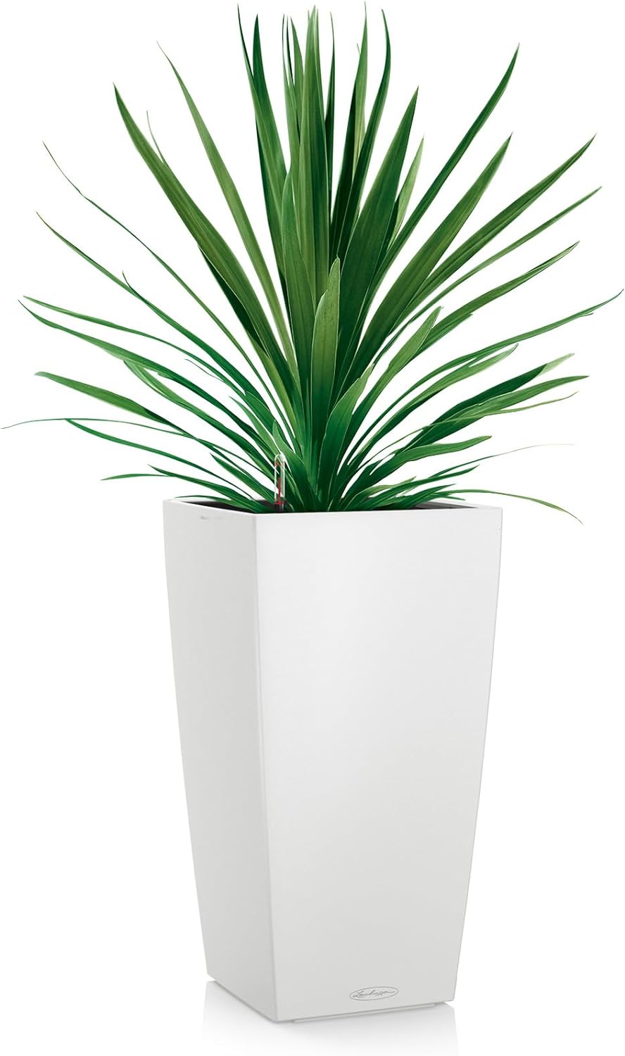 LECHUZA CUBICO Color 30 weiss 13130 Weiss 29.5x29.5x56.5 cm, Weiss 29.5x29.5x56.5 cm