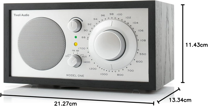 Tivoli Audio Model One UKW-/MW-Radio (Schwarz / Silber), Schwarz / Silber