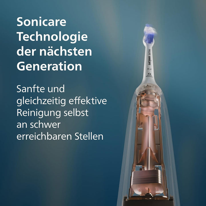Philips Sonicare 5500 elektrische Zahnbürste, Schallzahnbürste mit 1 Intensitätsstufe, Andruckkontro
