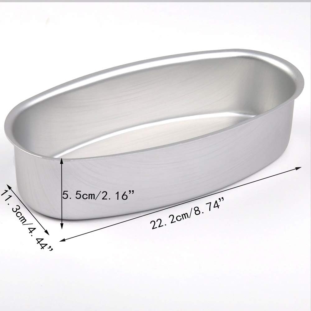 2 Stück Backformen, antihaftbeschichtet, professionelle Kastenform, 20,3 cm, ovale Form, Kuchenform,