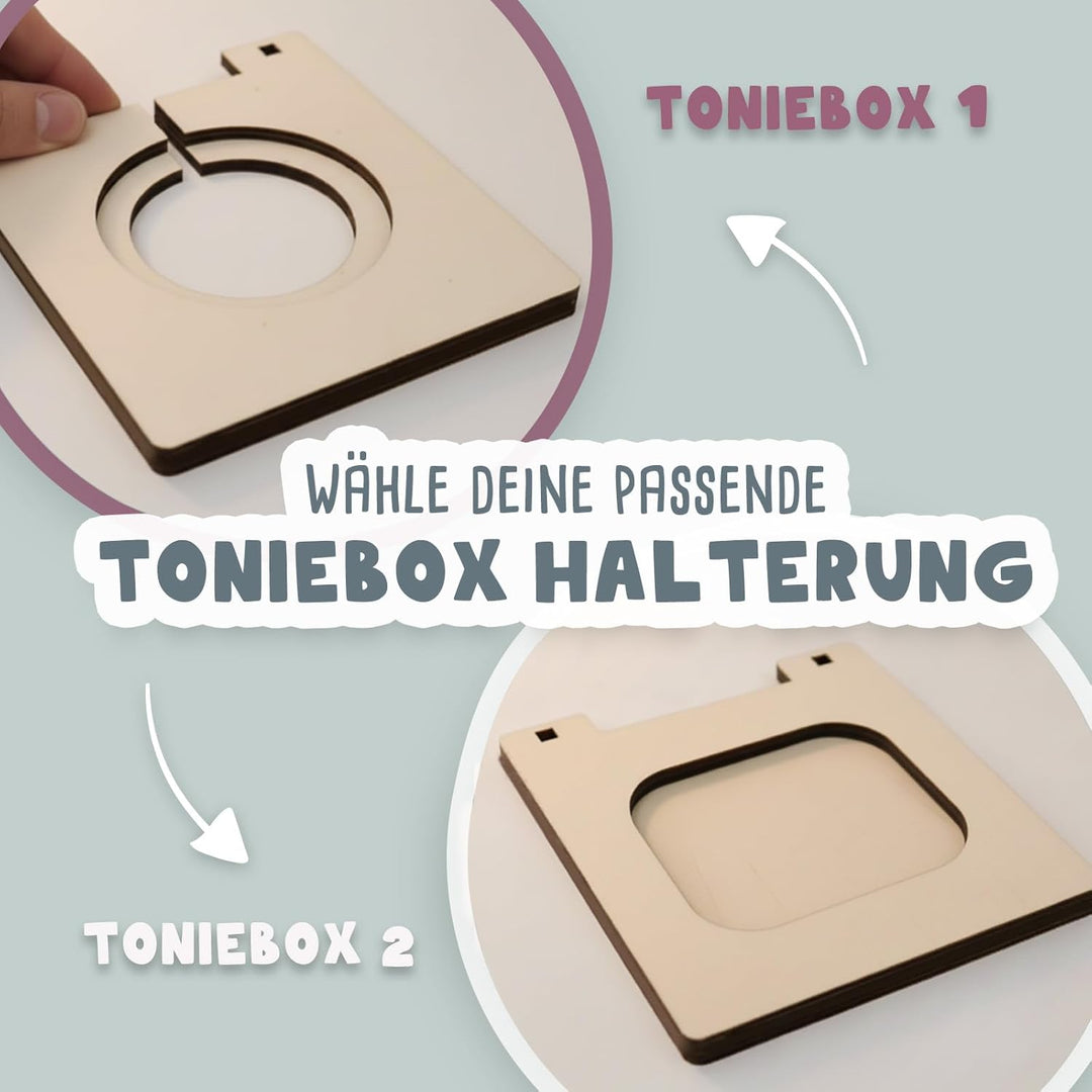 hellomini Tonies Regal Kinder mit Wunschnamen für Toniebox 1 & Toniebox 2 - Personalisiertes Toniebo