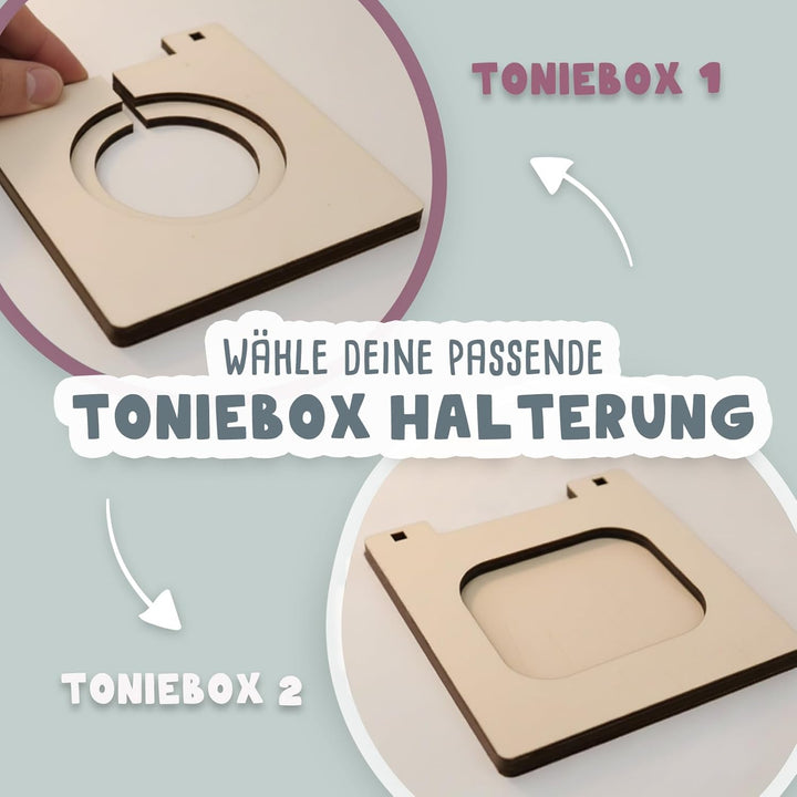 hellomini Tonies Regal Kinder mit Wunschnamen für Toniebox 1 & Toniebox 2 - Personalisiertes Toniebo