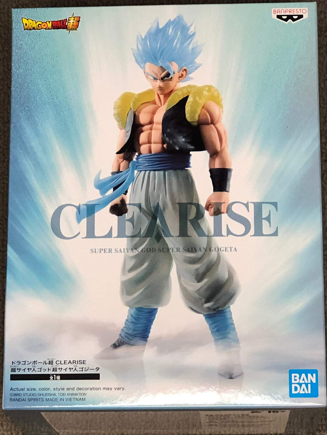 Banpresto Dragon Ball - SSG Super Saiyan Gogeta - Figurine Clearise 20cm