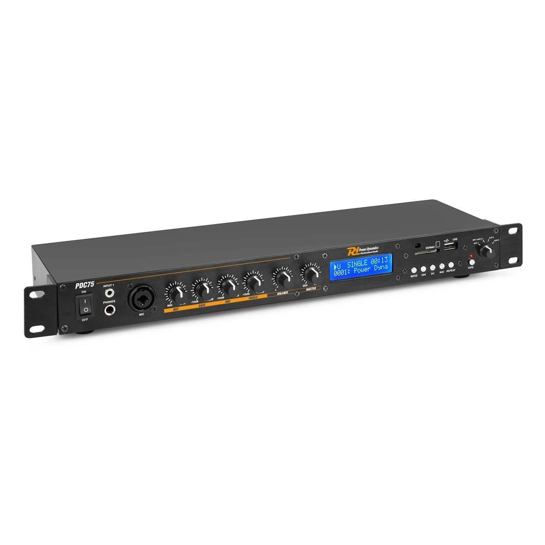 Power Dynamics PDC75 Media Player mit Audio Switch, Bluetooth, FM, USB und MP3-Player