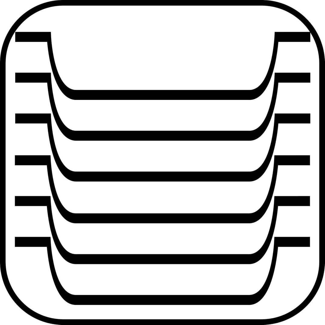 APS Tablett „Bistro“, Serviertablett, schwarzes Melamin Tablett, rutschfest, mit 2 Griffmulden und S