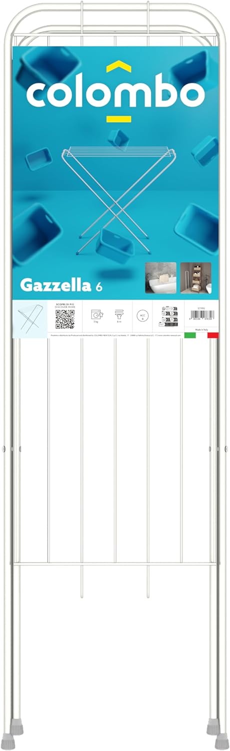 Colombo Stahllegierung, Wäscheständer Gazelle 6 M