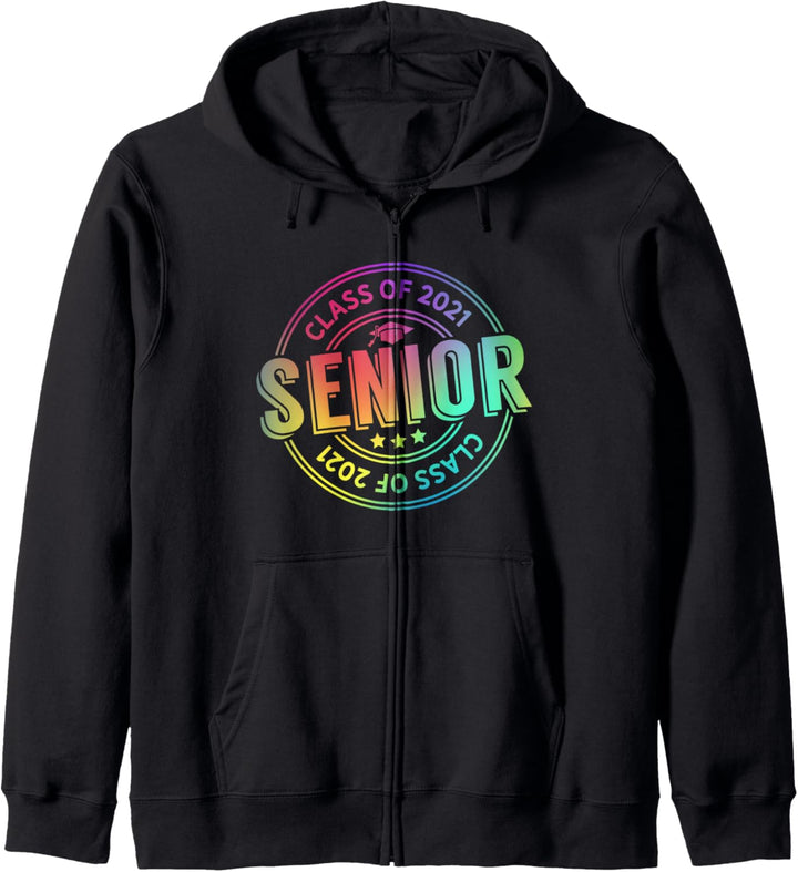 Klasse von 2021 Senior Cute Rainbow Graduation Gift Kapuzenjacke