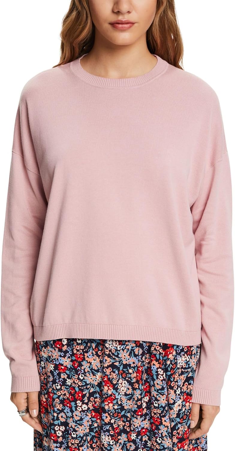 ESPRIT Oversize Pullover, 100% Baumwolle XXS Old Pink, XXS Old Pink