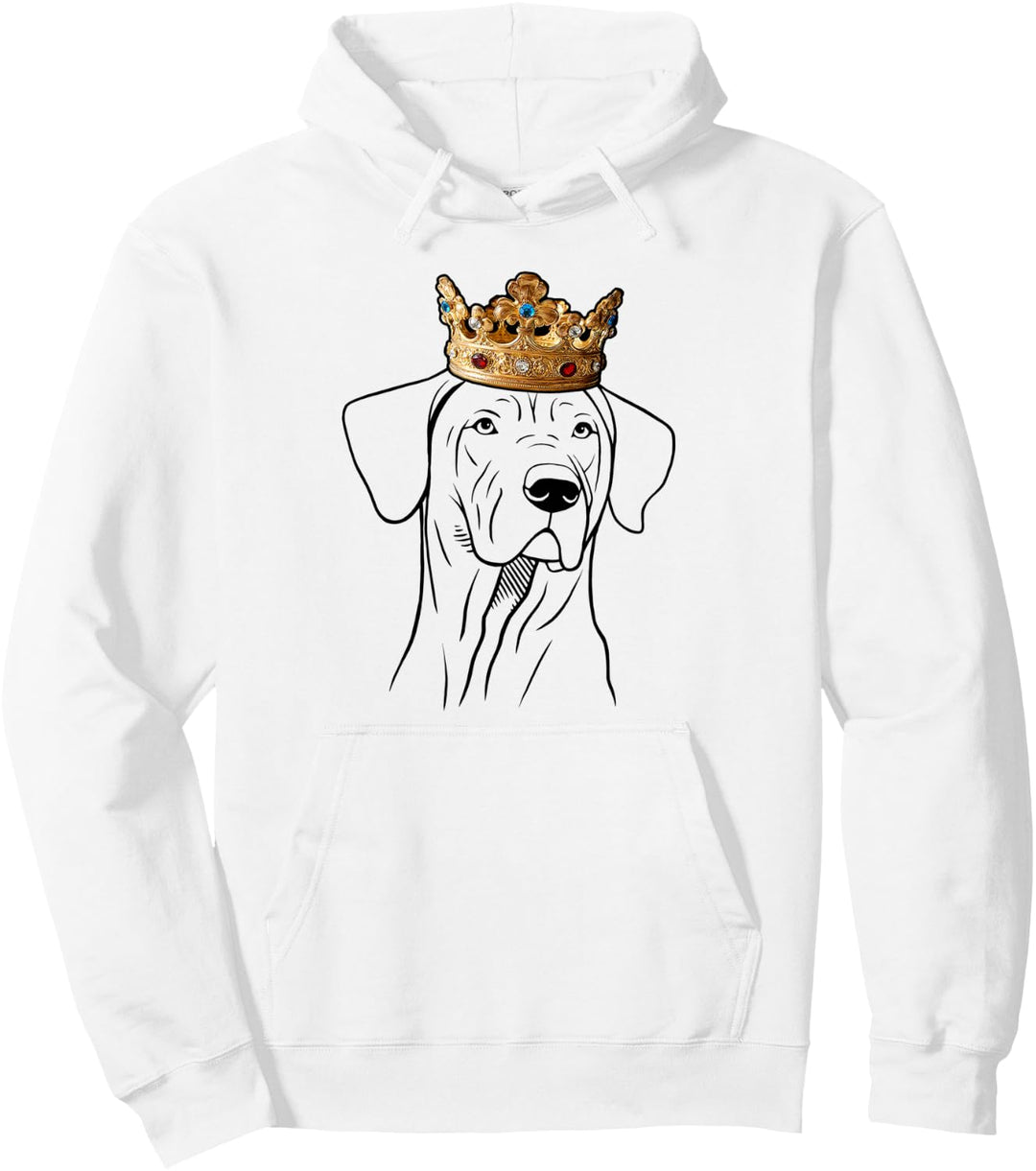 Rhodesian Ridgeback Hund trägt eine Krone Pullover Hoodie