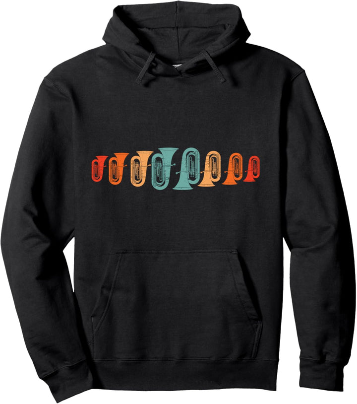 Tuba Retro Tuba-Spieler Pullover Hoodie