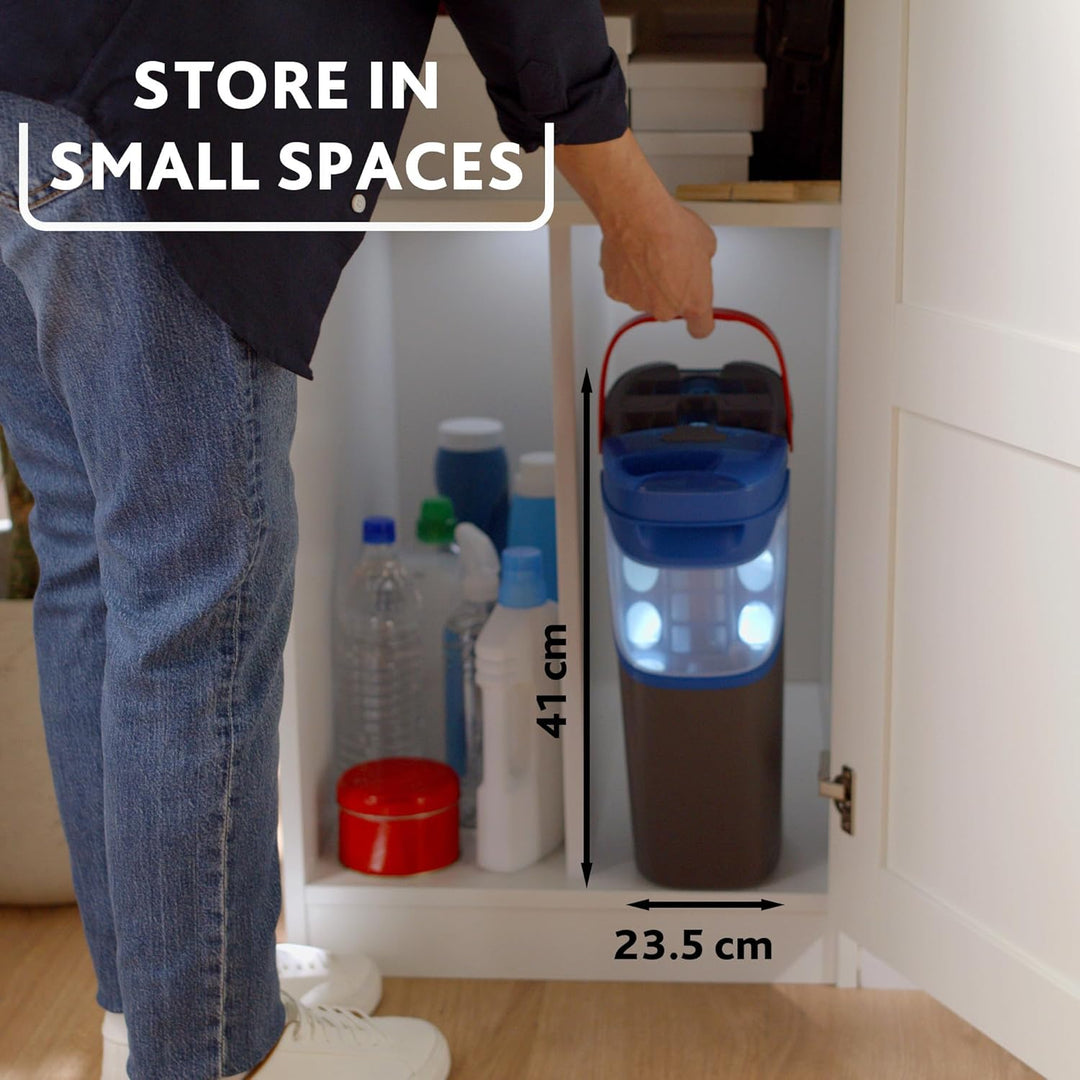 Vileda H2PrO Bodenwischer, Mikrofaser, Frisch- und Schmutzwassertrennung | Zweitanksystem | 132 cm S