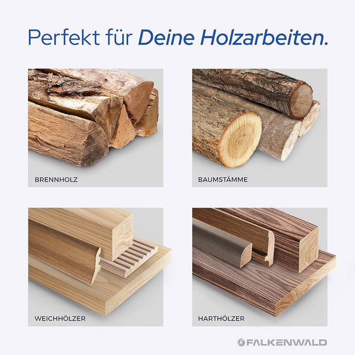 FALKENWALD Sägeblatt Holz 115mm - Ideal für Holz - Kreissägeblatt 115 x 22,23 mm - Holzscheibe 115 Ø