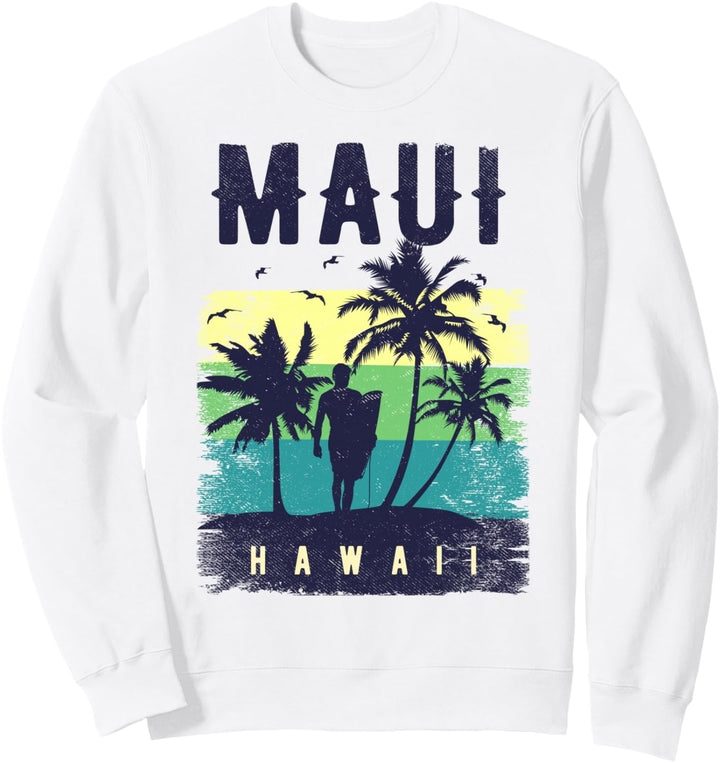 Maui Sweatshirt Damen Surf Hawaii Maui Surfer Sweatshirt