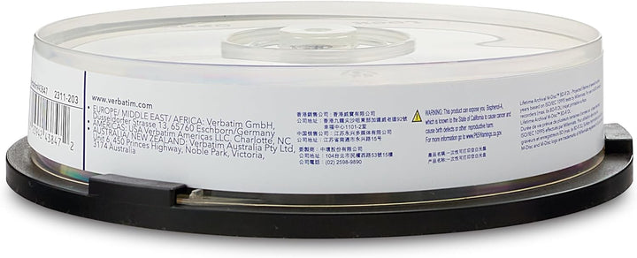 Verbatim 1x10 M-Disc BD-R BluRay 50GB 6X Speed Cakebox Printable