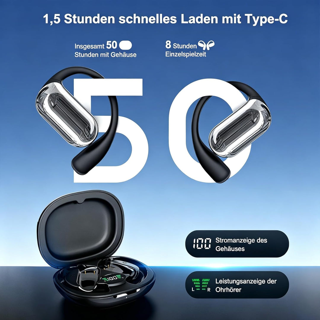 KI Übersetzer Kopfhörer Bluetooth 6.1 4-in-1 Echtzeit 198 Sprachen Übersetzungskopfhörer 50 Std Über