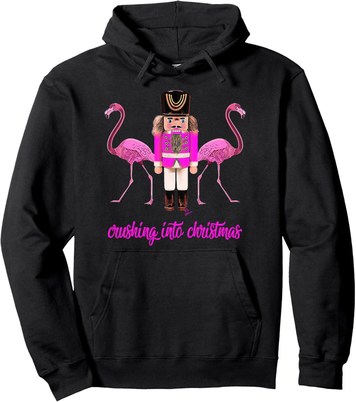 Flamingo Oberteil Frauen crushing into christmas Nussknacker Pullover Hoodie