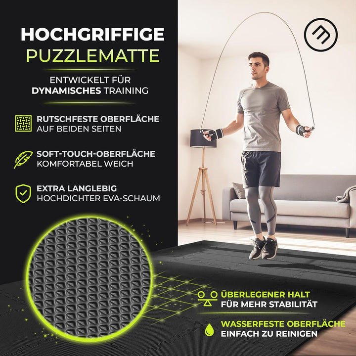 Schutzmatten Bodenschutzmatte Set Sportmatte Gymnastikmatte Puzzlematte: Puzzle Sportgeräte Matte Fi