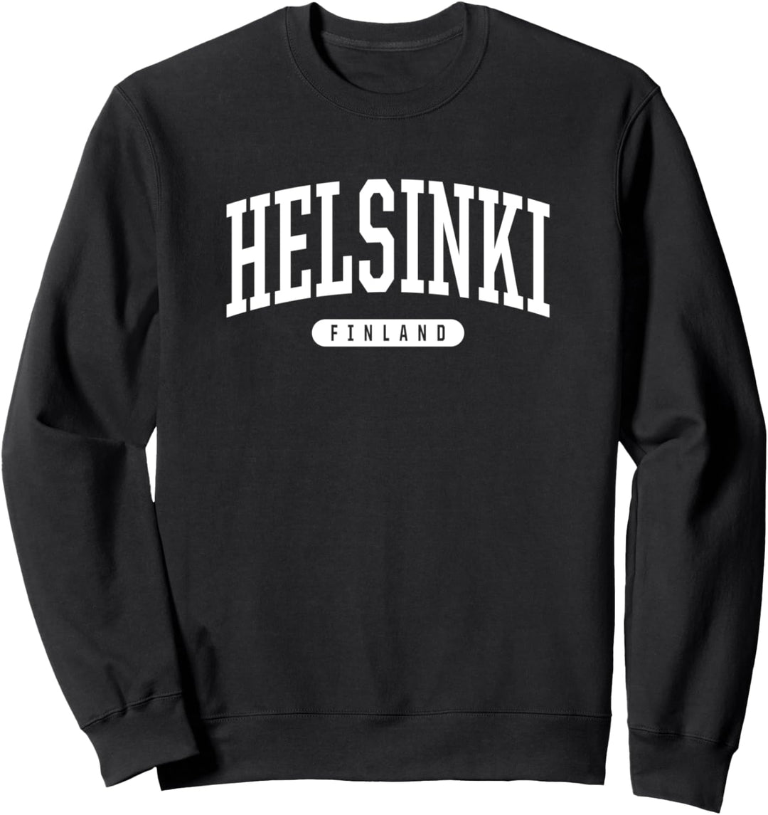 College Style Helsinki Finnland Souvenir Geschenk Sweatshirt
