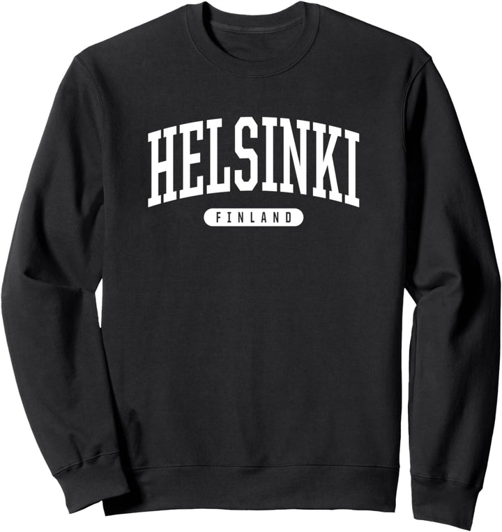 College Style Helsinki Finnland Souvenir Geschenk Sweatshirt