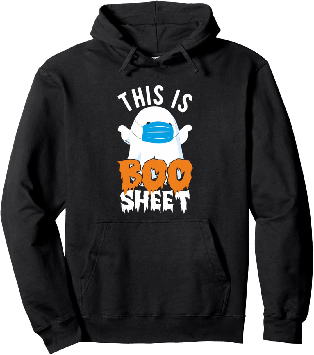This 2020 is Boo Sheet Halloween ghost in mask funny pun tee Pullover Hoodie