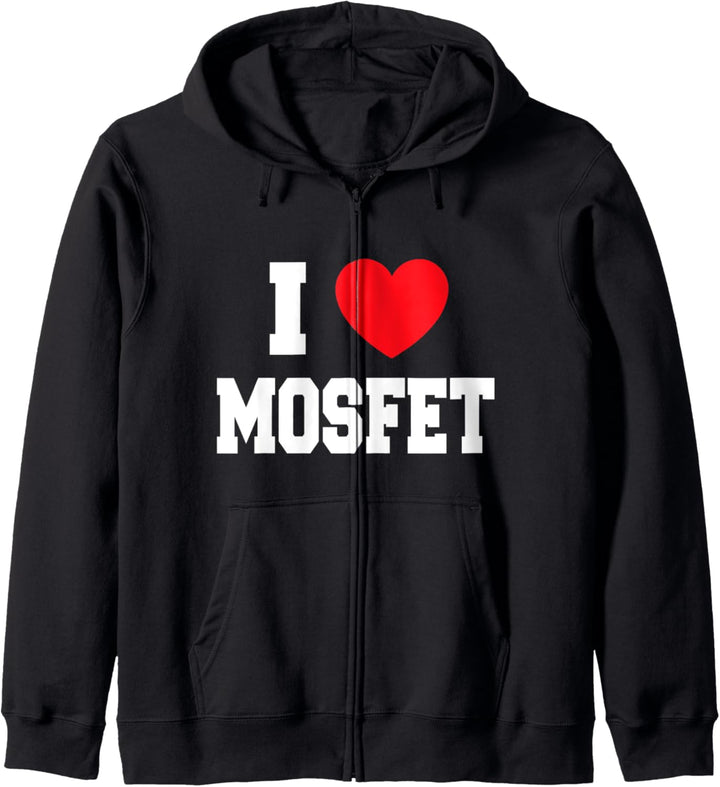 I Love MOSFET Kapuzenjacke