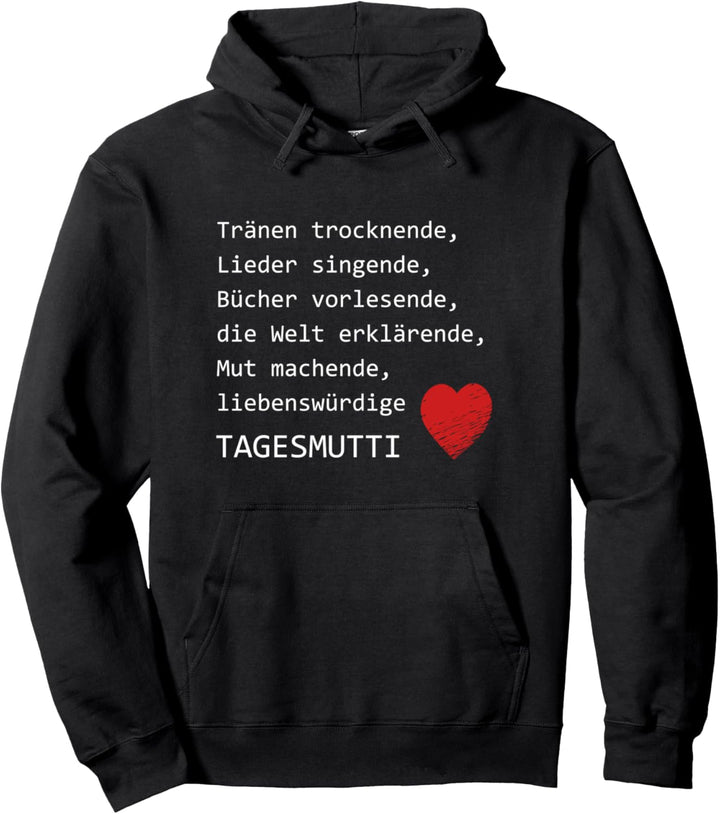 Tagesmutter Beschreibung Erzieherin Nanny Kita Geschenk Pullover Hoodie