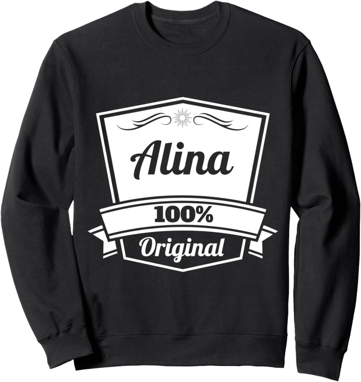 Alina Geschenk / Alina personalisierter Name Geburtstag Sweatshirt