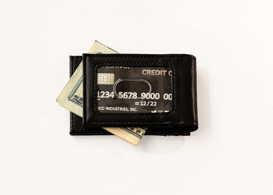 Rico Industries NFL Laser Engraved Front Pocket Wallet, Black San Francisco 49ers
