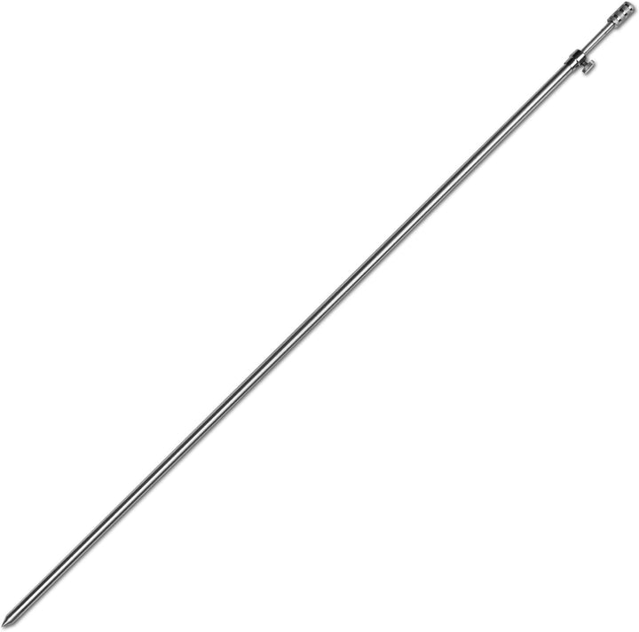1-4 Stück Rutenhalter Bankstick Alu 45-120cm 9.5/6mm Chrome 4 Stück / 45 - 75cm, 4 Stück / 45 - 75cm
