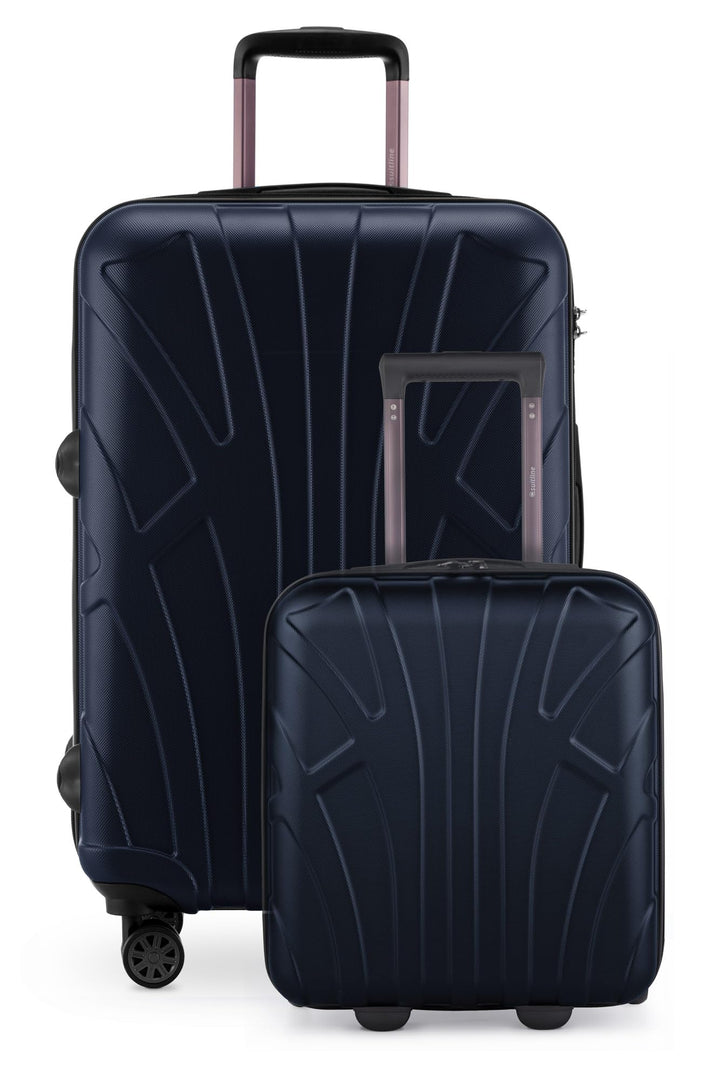 Suitline - 2er Trolley - Koffer Set Grössen Dunkelblau 2er Set XS+M, Dunkelblau 2er Set XS+M