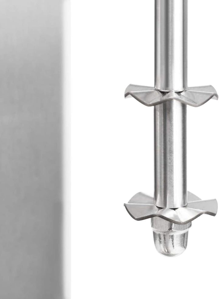 milkshake mixers - VDXL Milkshake mixer met dubbele bekers roestvrij staal 2 L - Zilver