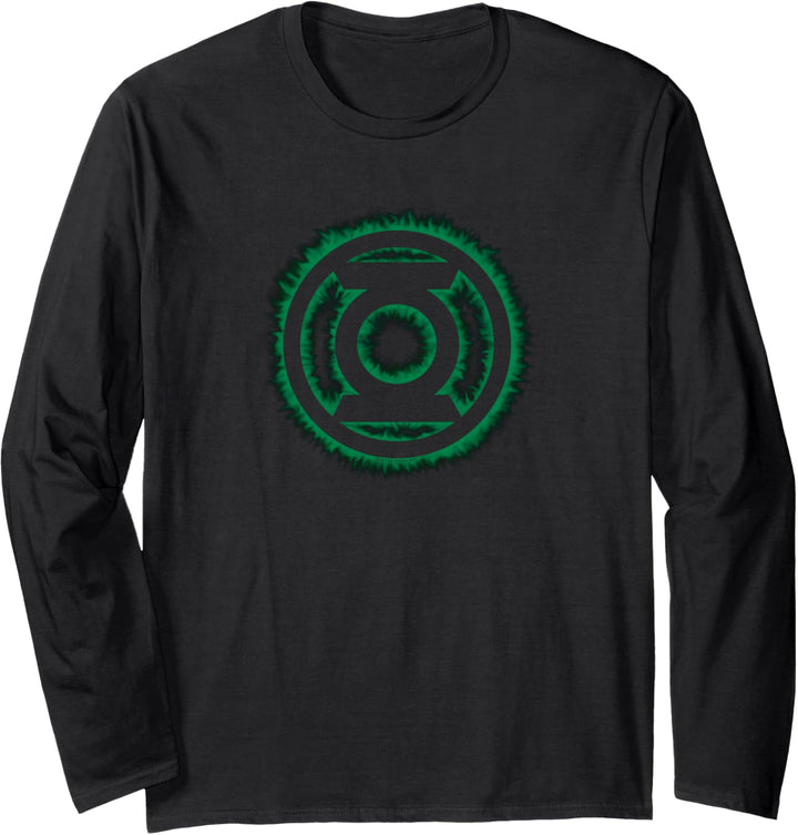 Green Lantern Green Flame Logo Langarmshirt