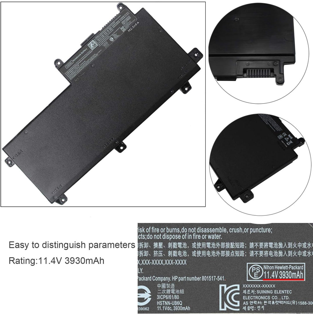 ANTIEE 48Wh CI03 CI03XL Akku Kompatibel mit HP ProBook 640 650 645 655 G2 G3 T7B31AA CI03048XL CIO3