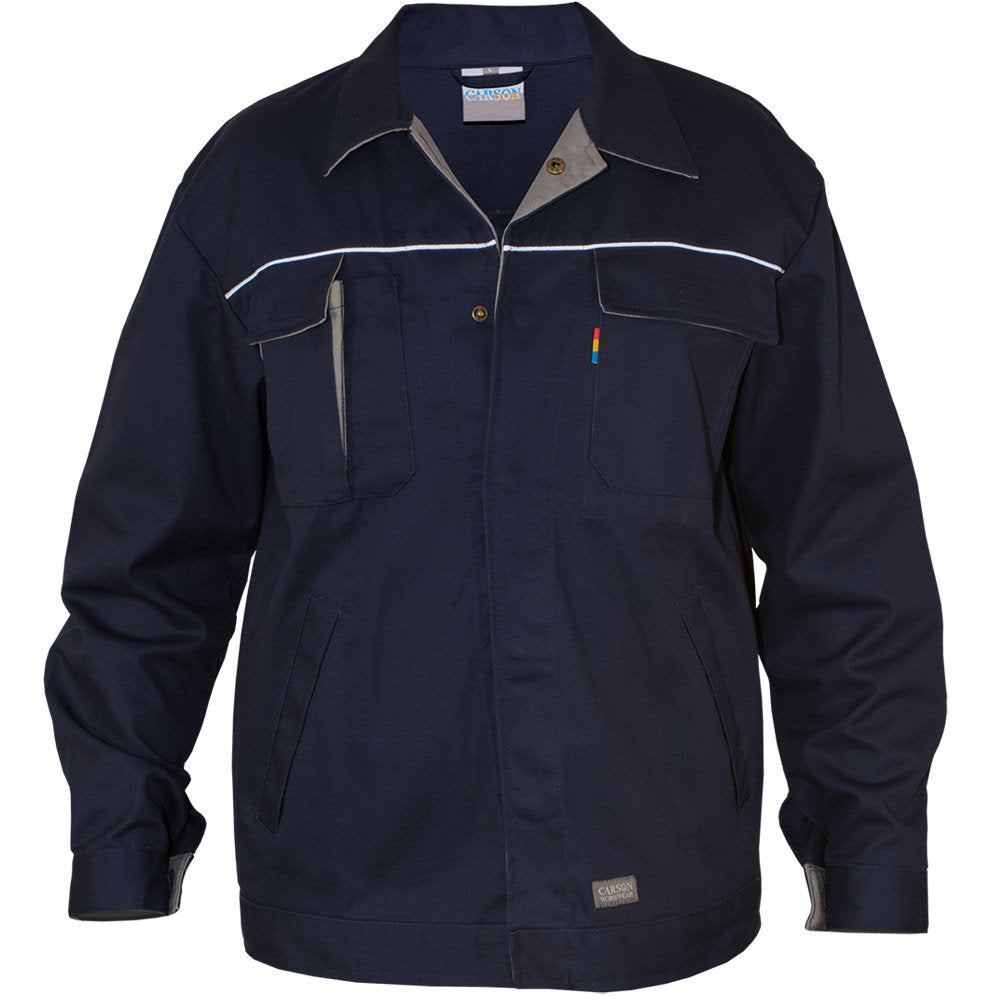 Carson Contrast Arbeitsjacke, 1 Stück, 58, Deep Navy/Grau, CC710.MG 54 Deep Navy / Grau, 54 Deep Nav