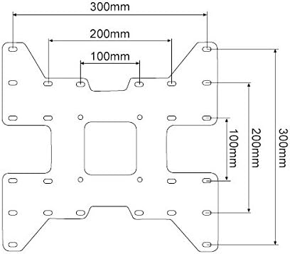 Drall VESA Adapter Adapterplatte - für LED LCD Plasma Curved OLED Fernseher Halterung - Erweiterung