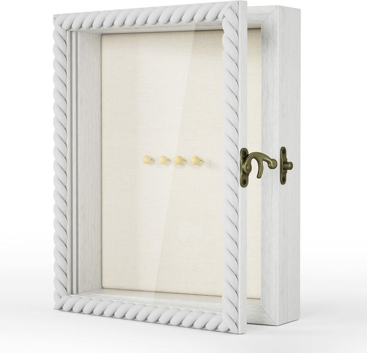 Alsonerbay 3D-Bilderrahmen 20x25cm, Objektrahmen mit Schattenbox und Glasscheibe für Hochzeit, Taufe