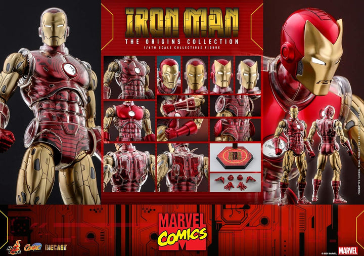 Hot Toys 1:6 Iron Man - Origins Collection, Mehrfarbig