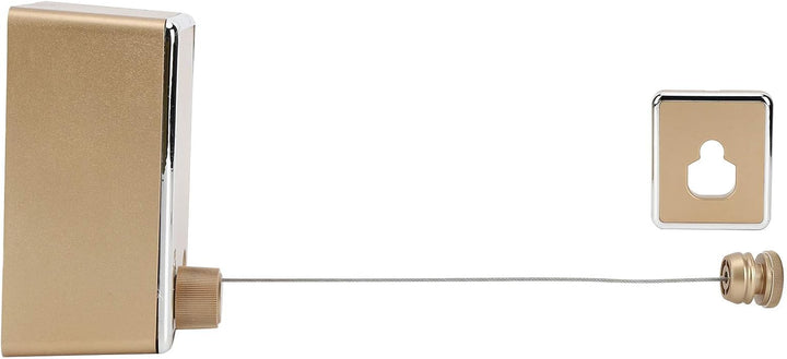 Einziehbare Wäscheleine An der Wand montierte Wäscheleine aus rostfreiem Stahl Wäscheleine(Gold), Go
