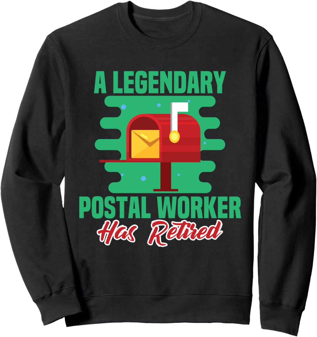 Lustige Postangestellte im Ruhestand Niedliche Briefträger Sweatshirt